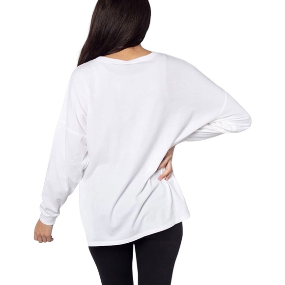 White Long Sleeve Tee with VT Logo - Picture 2 of 11